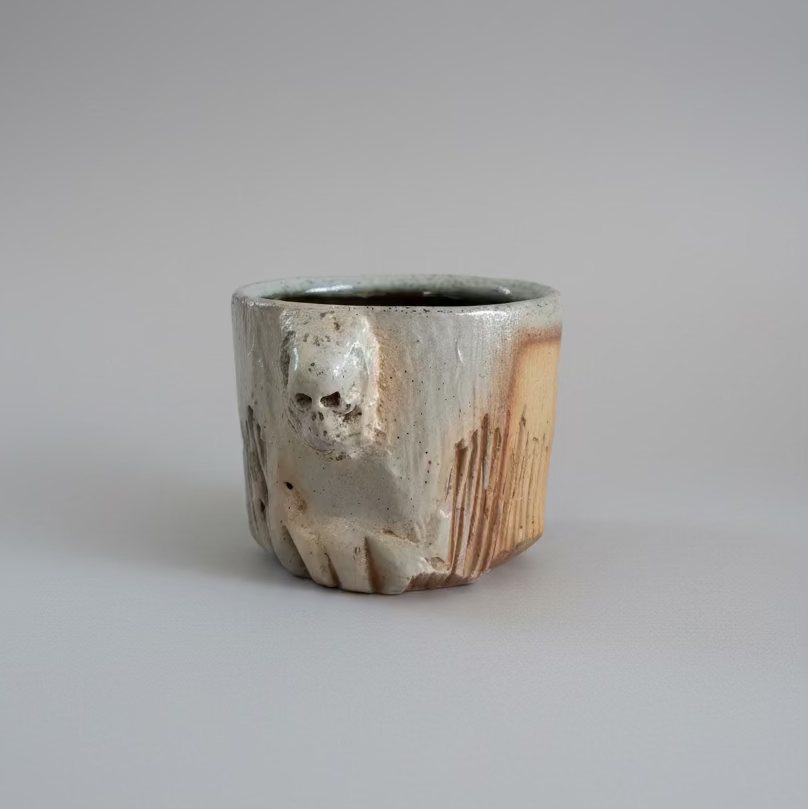 Skull Woodfired Espresso/Tea Cup