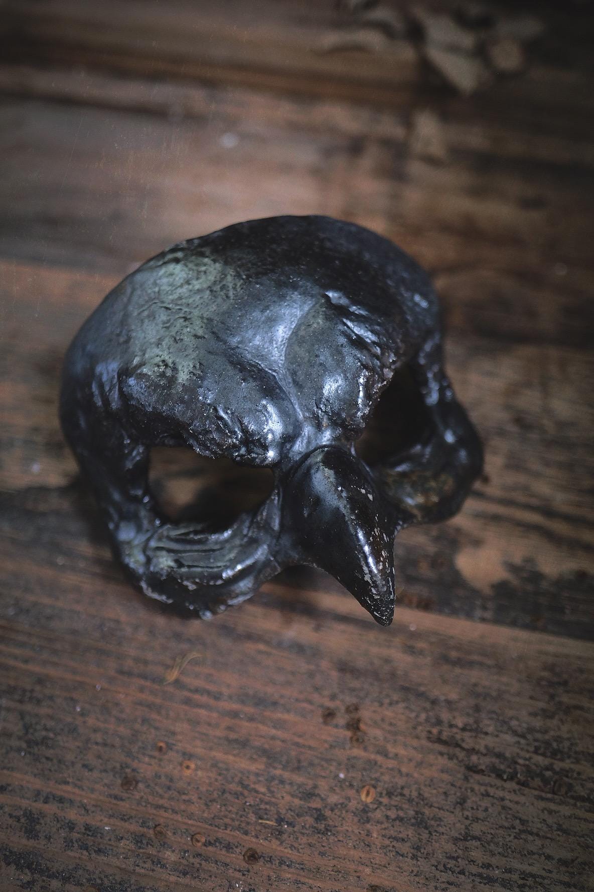 Woodfired Ceramic Bird Mask -  Volcanic Ash