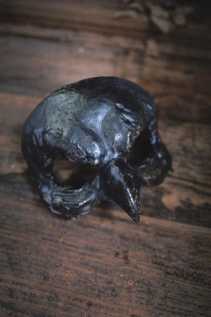 Woodfired Ceramic Bird Mask -  Volcanic Ash