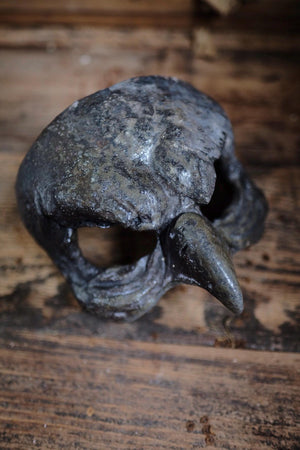 Woodfired Ceramic Bird Mask -  Ocean Seaweed