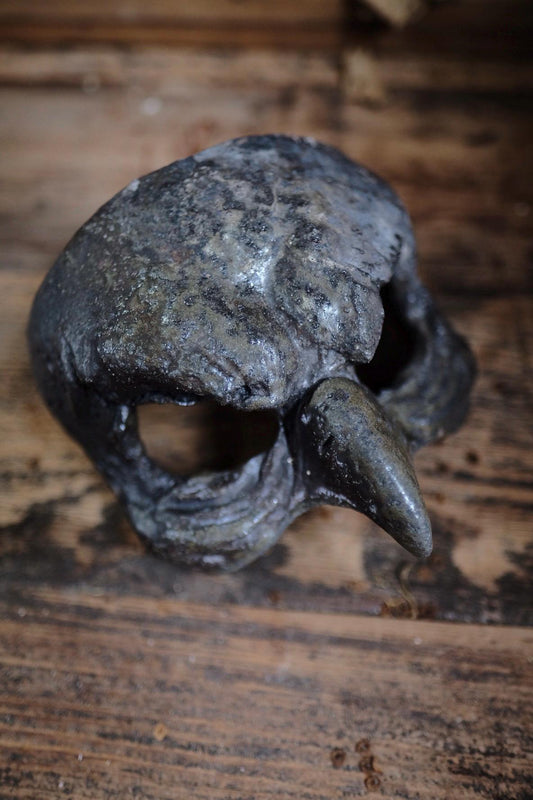 Woodfired Ceramic Bird Mask -  Ocean Seaweed