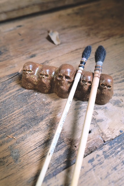 Paint Brush Rest - Camel