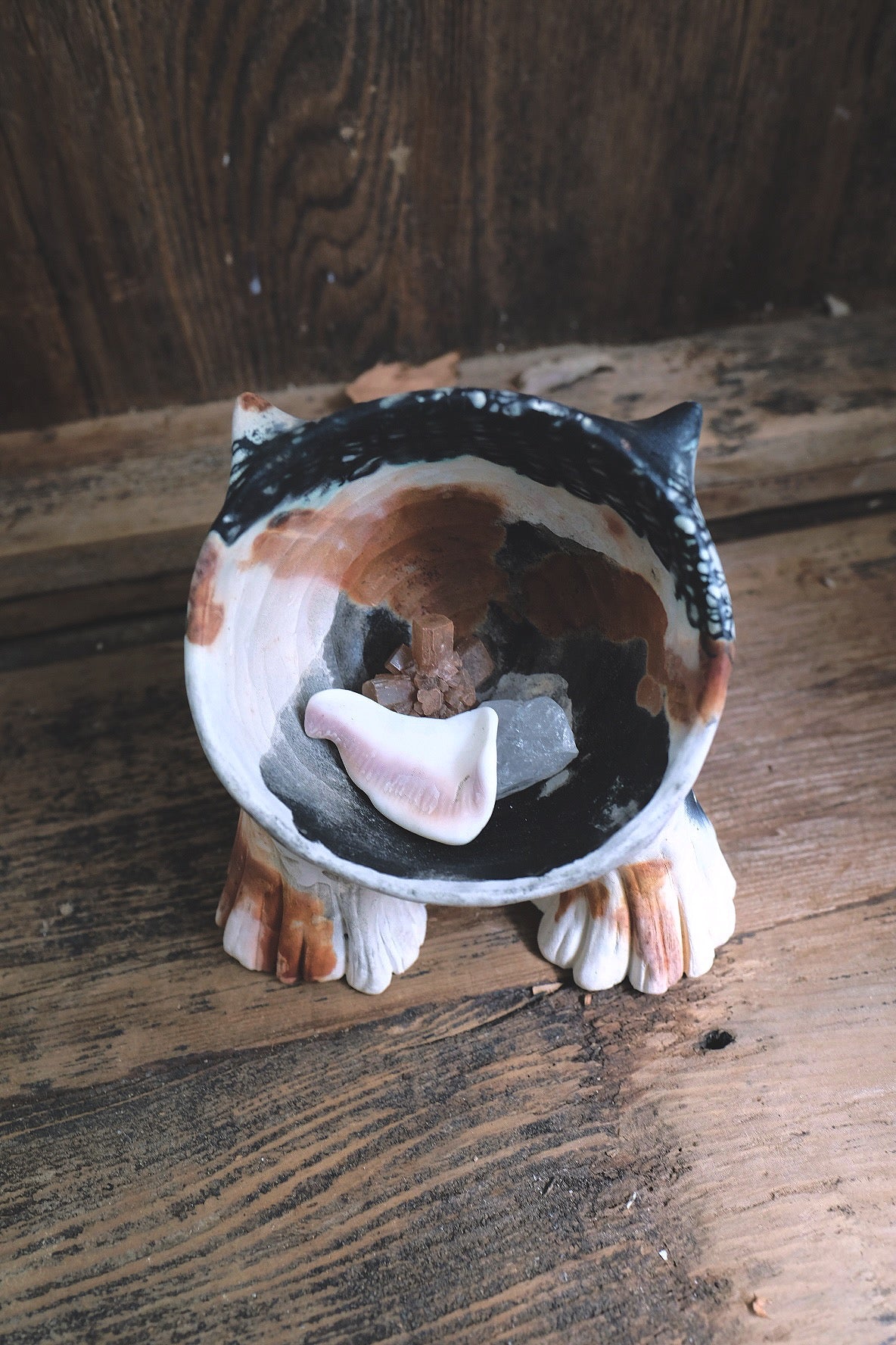 Cat Poddling Sculpture I