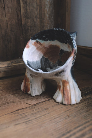 Cat Poddling Sculpture I