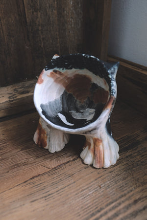 Cat Poddling Sculpture I