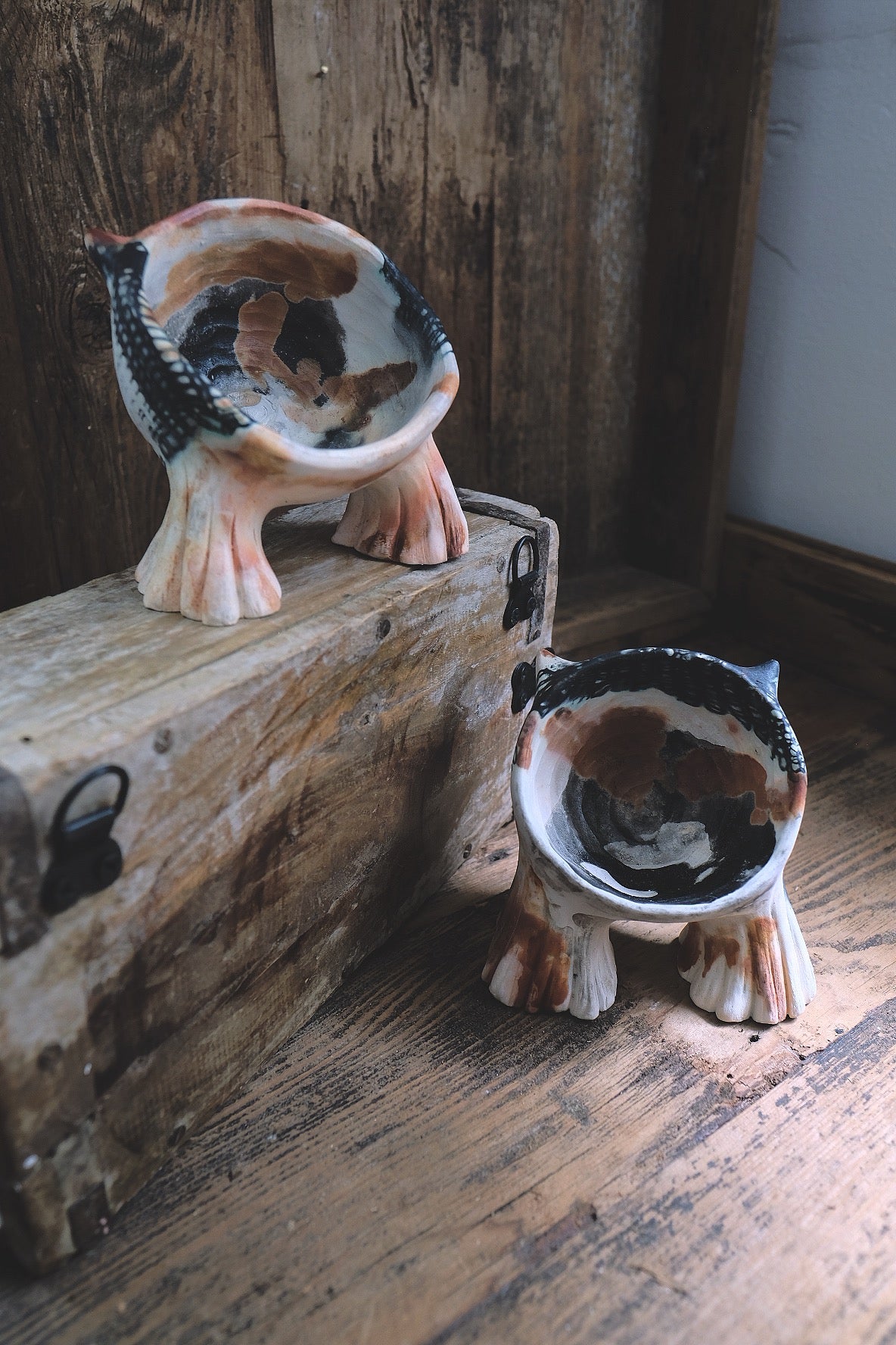 Cat Poddling Sculpture I