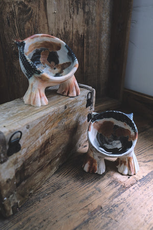 Cat Poddling Sculpture I