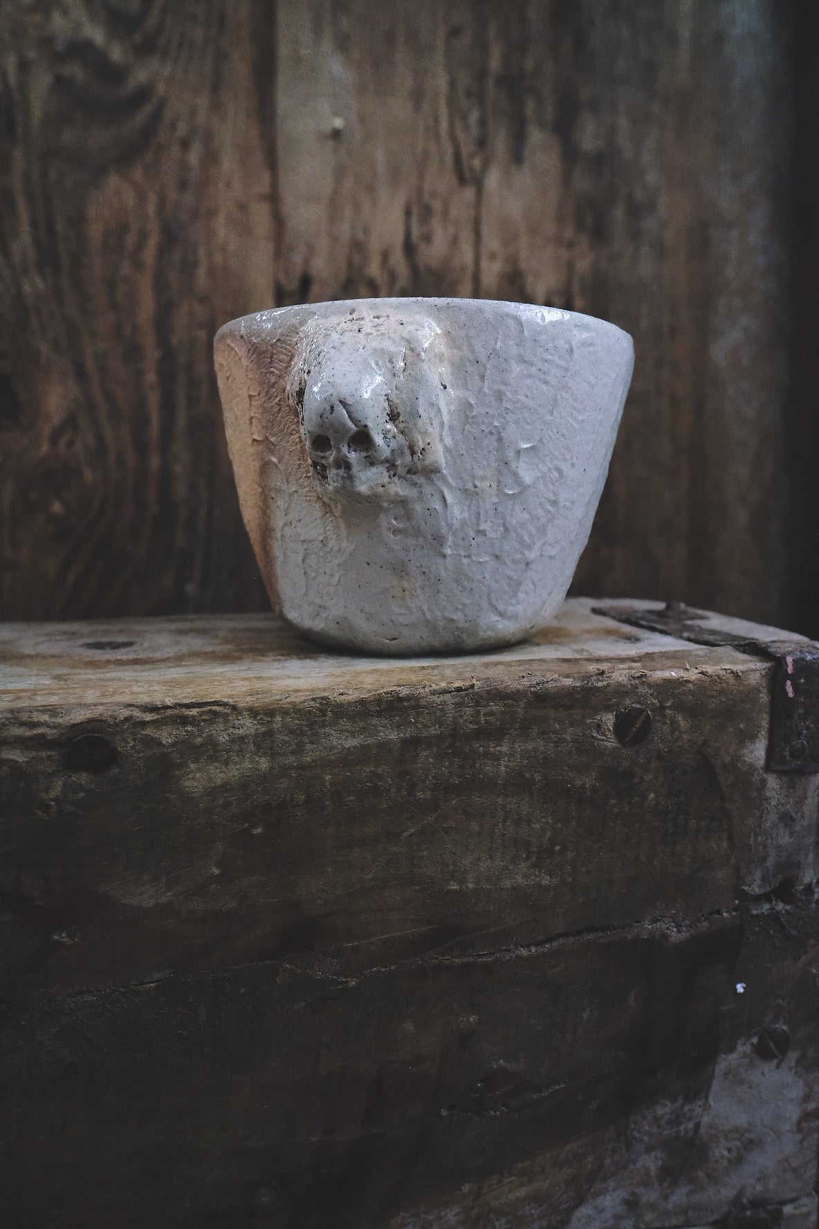 Sculpted Skull Espresso Cup