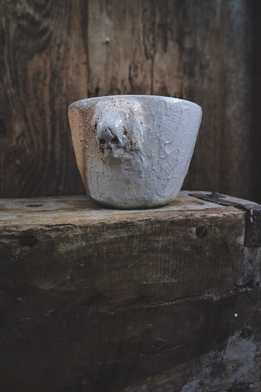 Sculpted Skull Espresso Cup