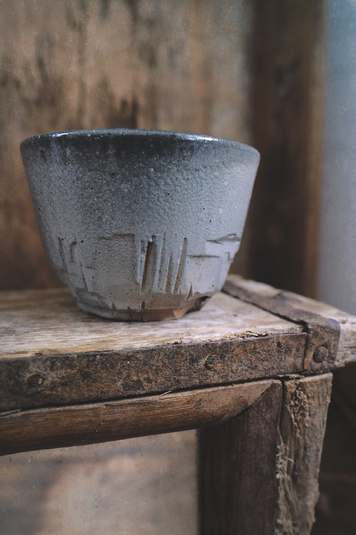 Gray Skull Tea Cup