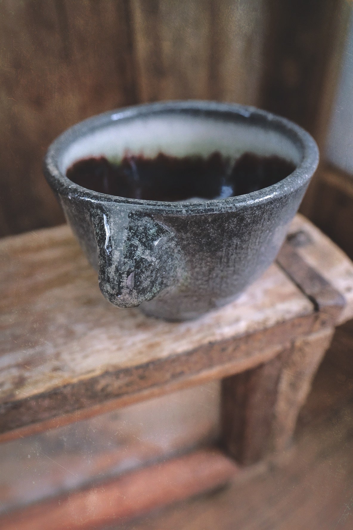 Gray Skull Tea Cup